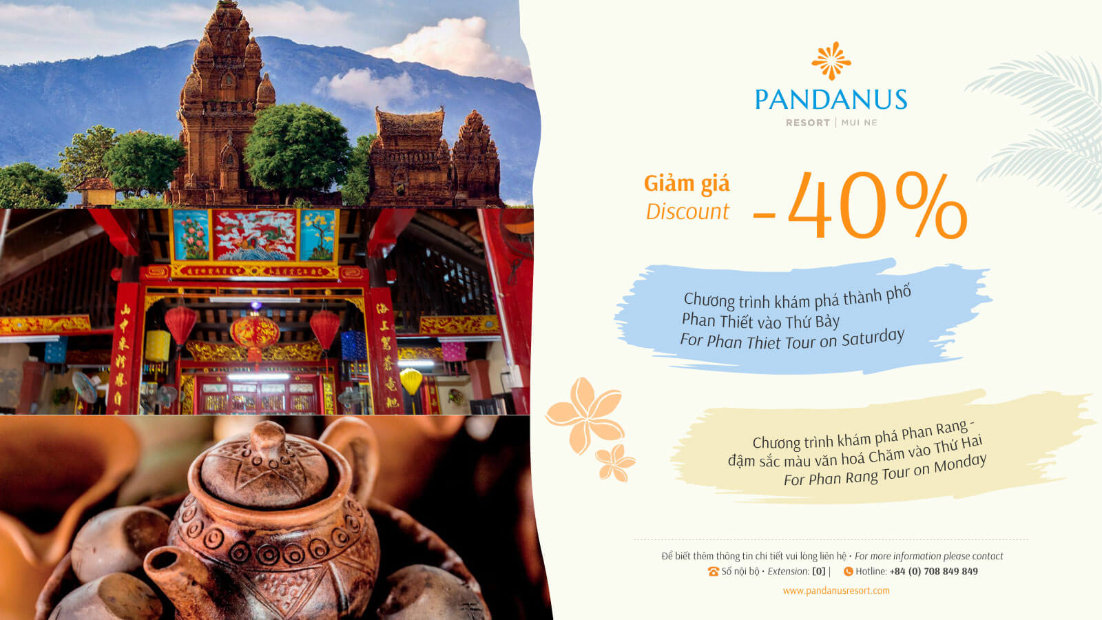 Pandanus Resort Experience Activities Tour Offers. The Cham Culinary Culture Festival